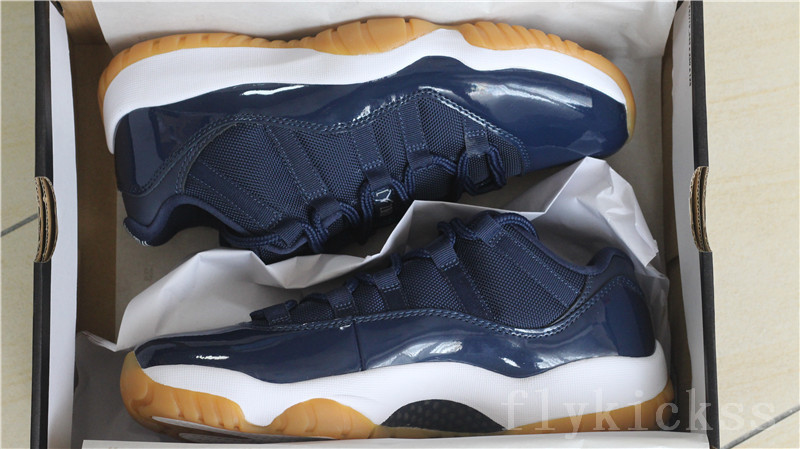 Authentic Air Jordan 11 Low Navy Gum